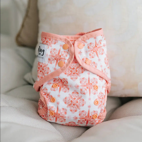 CUSTOMER MARKETPLACE | Seedling Baby Multi-fit Pocket Nappy | DELAMINATED COVER + SLACK ELASTICS